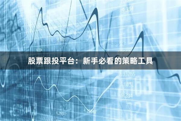 股票跟投平台：新手必看的策略工具